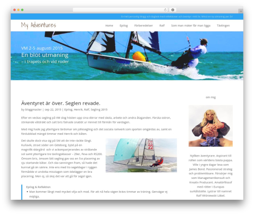 WP theme Generation - myadventures.se