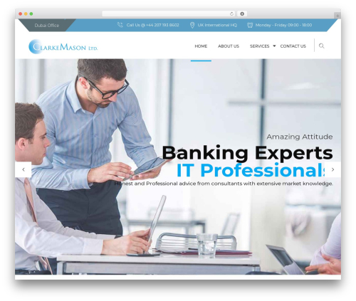 Advisor WordPress theme - clarkemason.co.uk