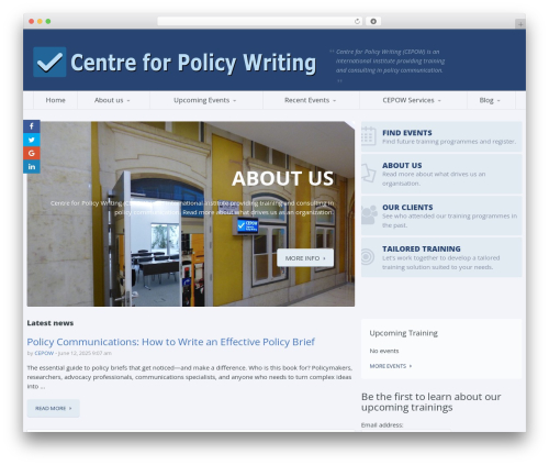 Candidate WordPress theme - cepow.org