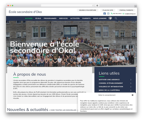 CSSMI WordPress theme - eso.cssmi.qc.ca