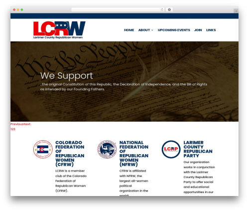 Divi WordPress theme - larimergopwomen.org