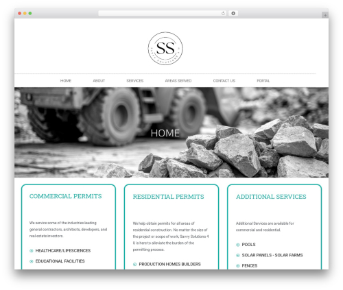 Theme WordPress Cornerstone - savvysolutions4upermits.com