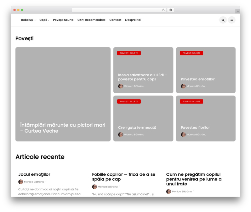 Disto WordPress theme design - faurimoameni.ro