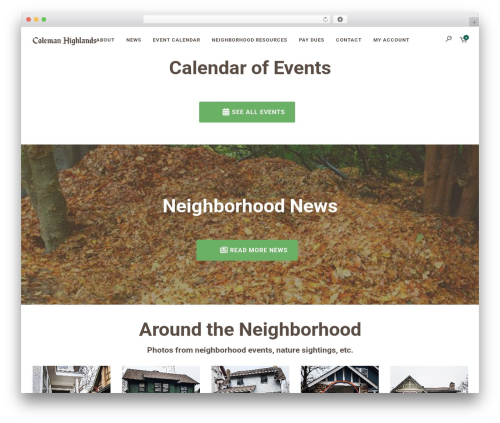 Larch top WordPress theme - colemanhighlands.org