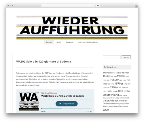 Noto Simple WordPress theme design - wiederauffuehrung.de