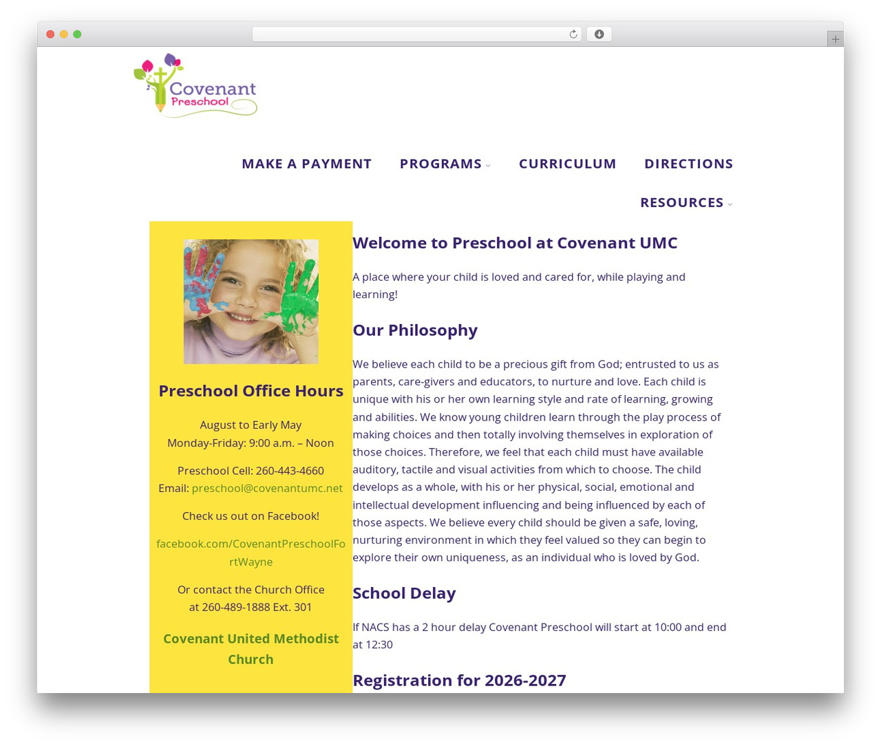 Optimizer WordPress theme - covenantumcpreschool.net