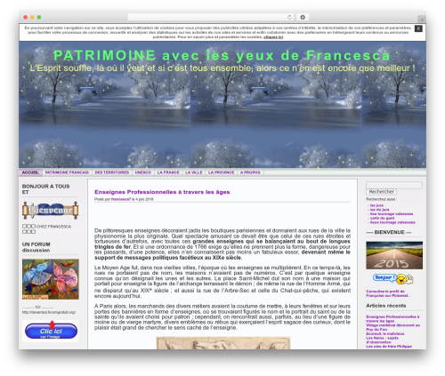WordPress theme Andreas - francescax8.unblog.fr