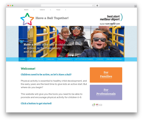 Have a Ball Together premium WordPress theme - haveaballtogether.ca