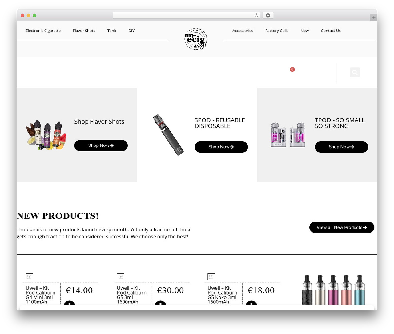 Hello Elementor WordPress website theme - my-ecigshop.com