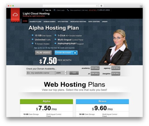 Theme WordPress Easy Flow - lightcloudhosting.com