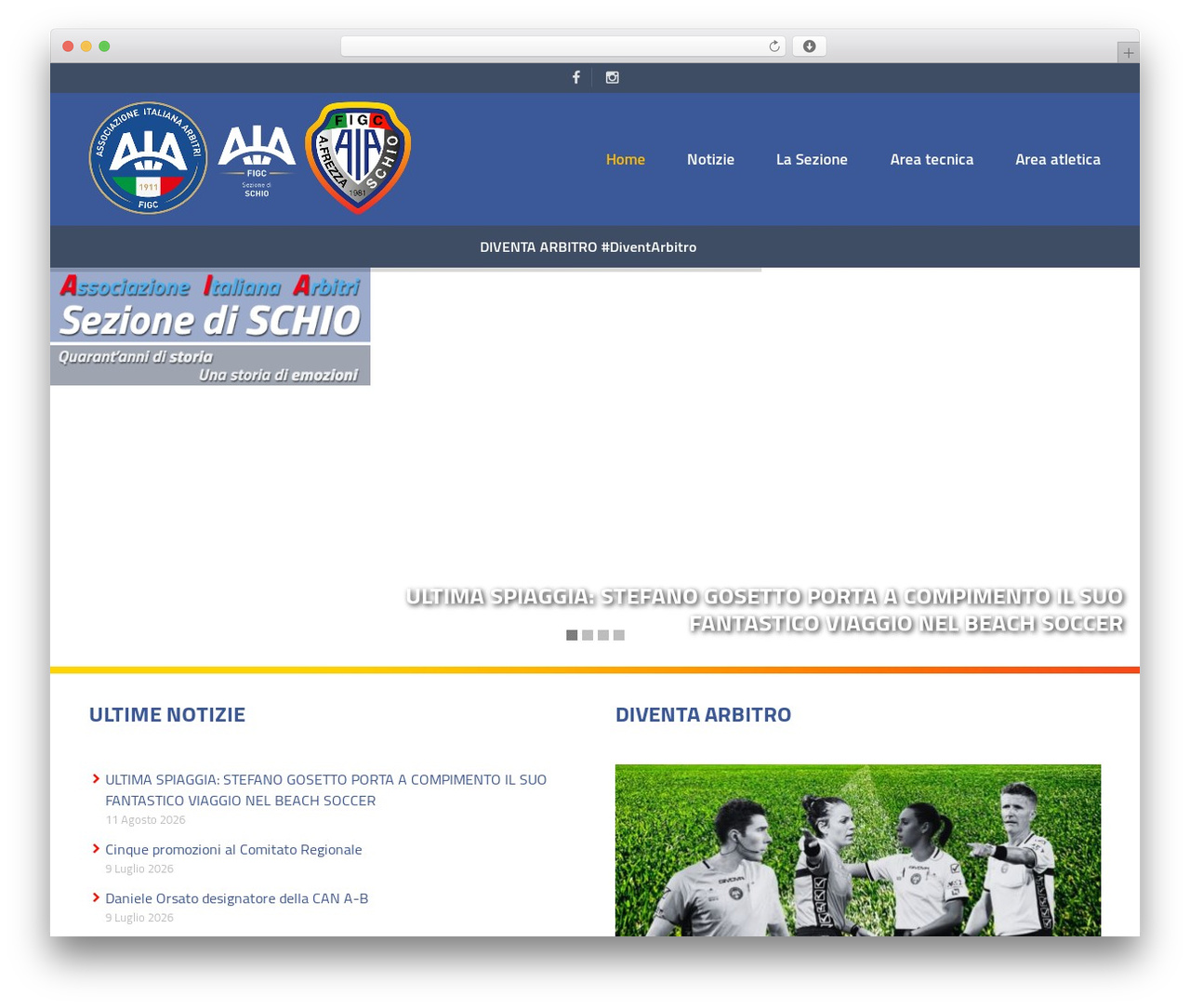 Theme WordPress Sport - aiaschio.it