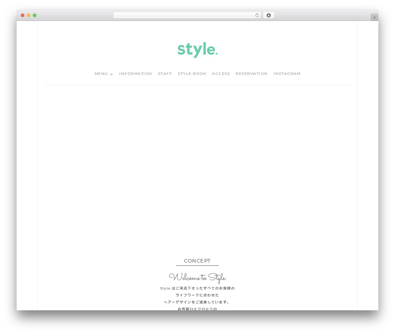 Vimes WordPress theme - hairsalon-style.tokyo