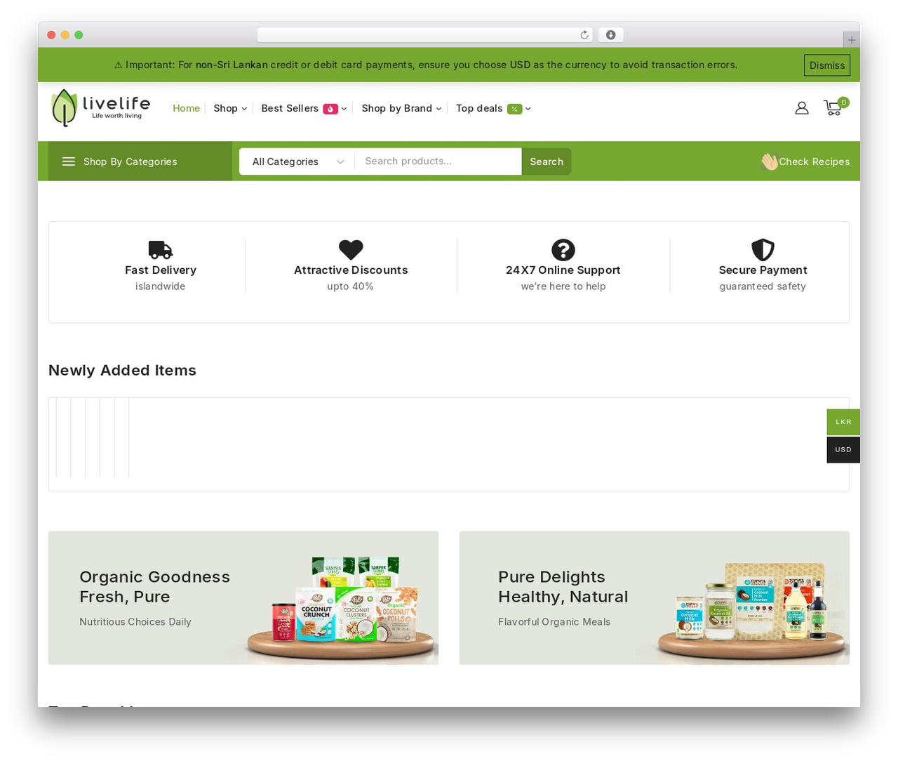 Avanam WordPress theme - livelife.lk