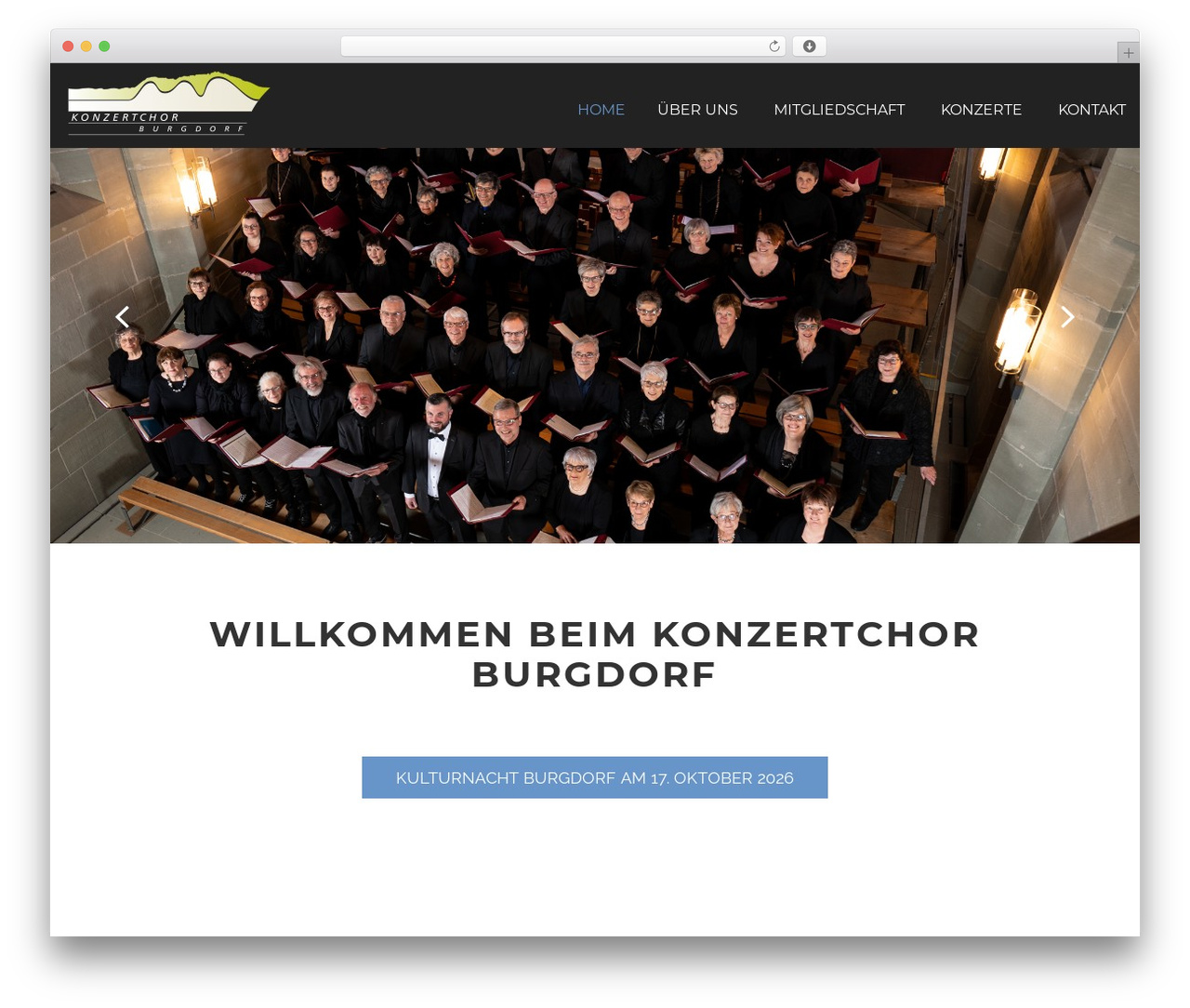 Cherry Framework WordPress theme - konzertchor-burgdorf.ch