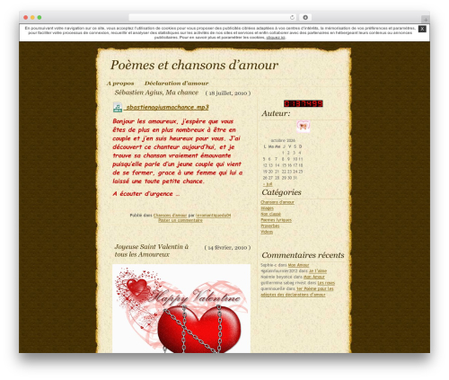 DaVinci-Code WordPress blog theme - leromantiquedu04.unblog.fr