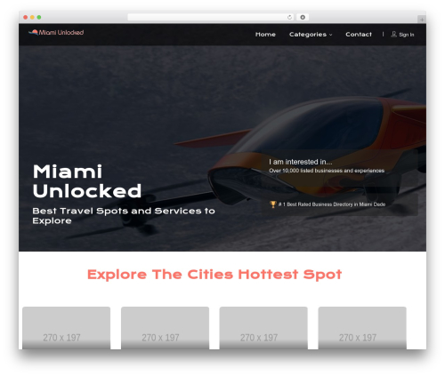 Listingpro WordPress theme - miamiunlocked.com