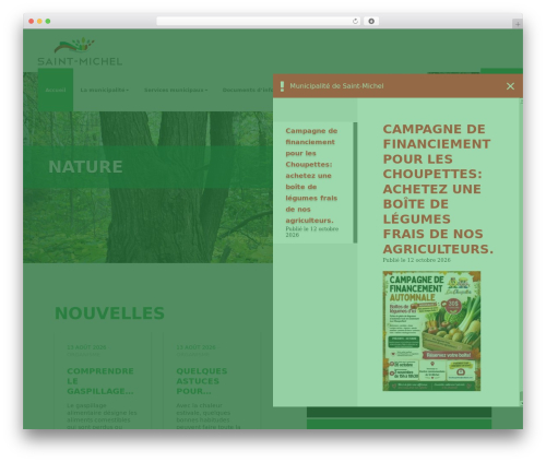 Lightweight cookie notice WordPress plugin - municipalite-saint-michel.ca