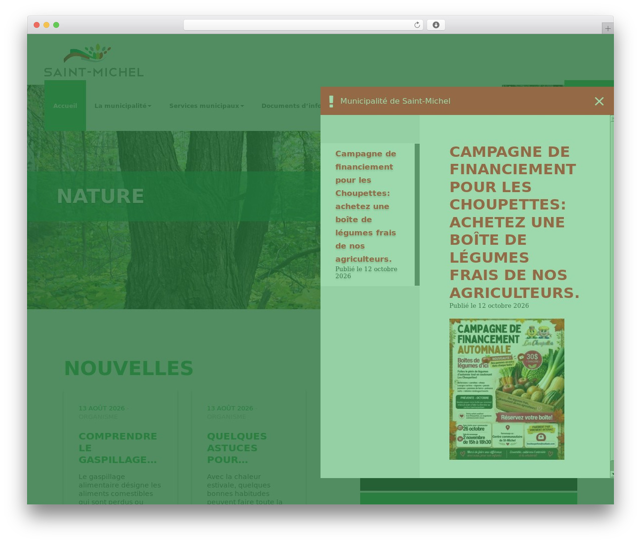 Reactif Theme Bootstrap 3 theme WordPress - municipalite-saint-michel.ca