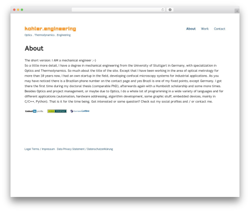 Customize Twenty Sixteen (customize-twenty-sixteen) free WordPress plugin - kohler.engineering Customize Twenty Sixteen (customize-twenty-sixteen) free WordPress plugin - kohler.engineering
