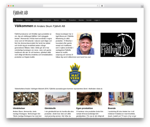 Pagelines customize WordPress plugin - fjallvilt.se