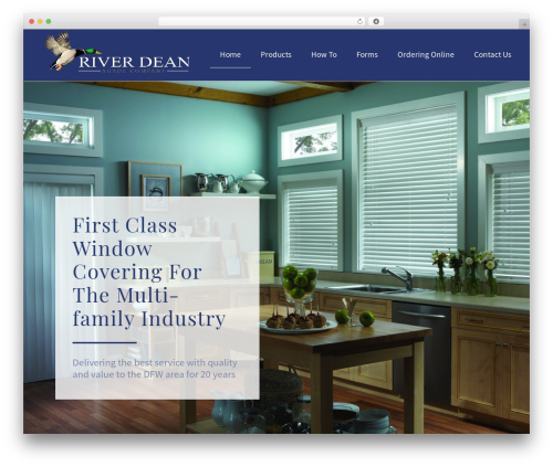 WordPress theme River Dean - riverdeanshade.com