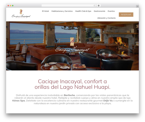 The7 WordPress hotel theme - hotelinacayal.com.ar