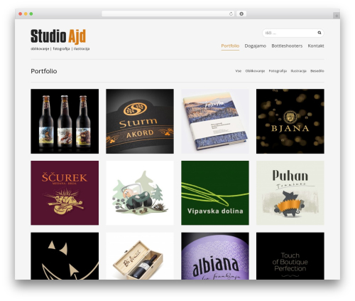 Workality Plus theme WordPress portfolio - studio-ajd.si