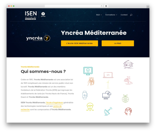 Divi WordPress theme - yncrea-mediterranee.fr