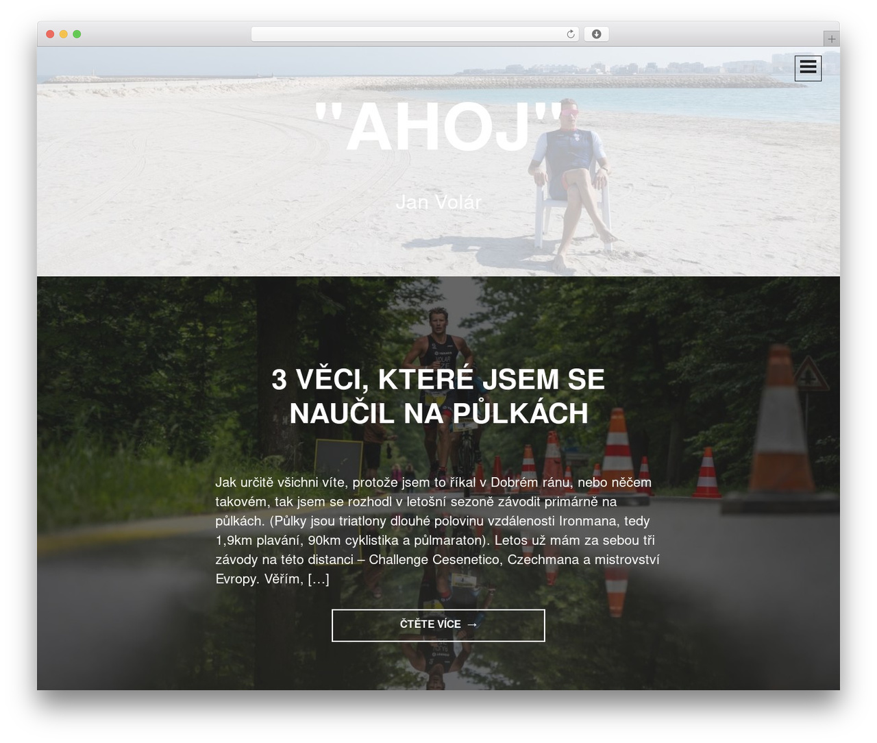 Intergalactic WordPress theme - janvolar.cz