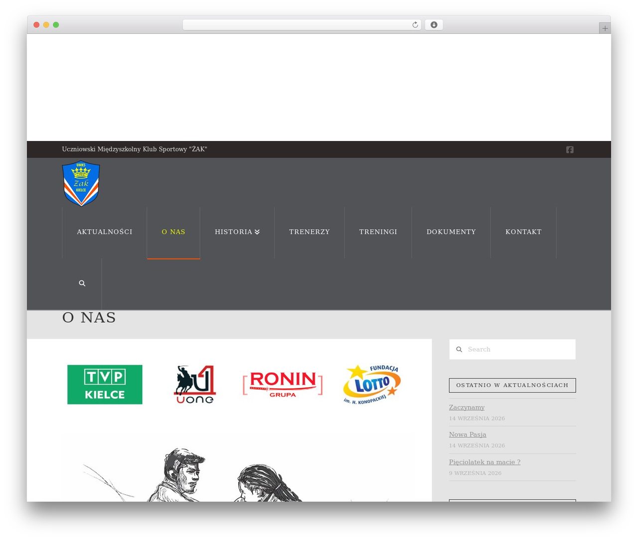 Pro theme WordPress - zak-judo-kielce.pl