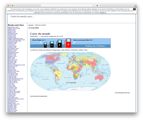 Simple referencement WordPress theme - mondecarte.unblog.fr
