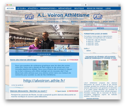 TechTime theme WordPress - voiron-athletisme.fr