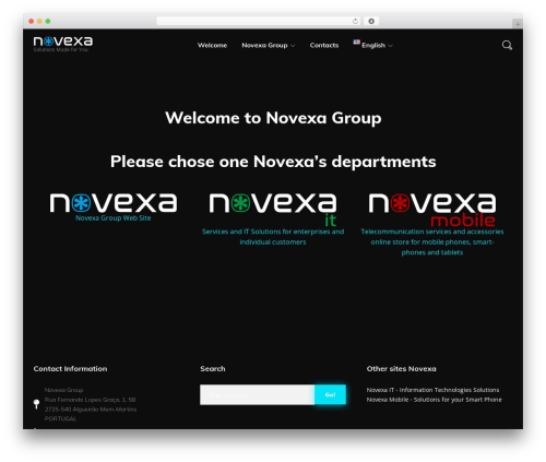 WordPress theme Magic - novexa.pt