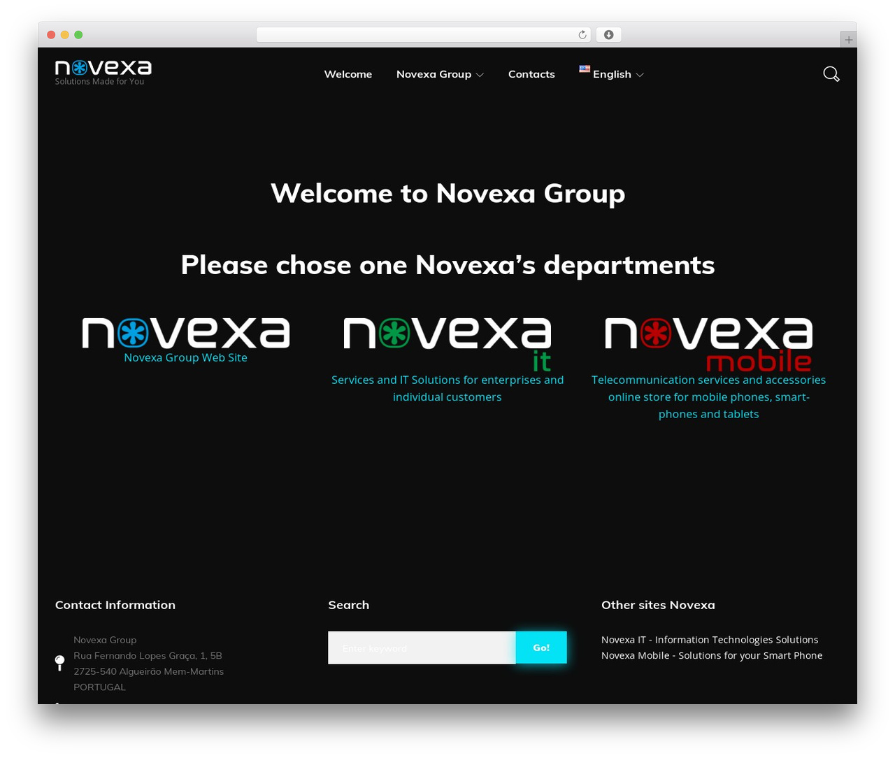 WordPress theme Magic - novexa.pt