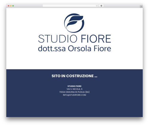 WordPress website theme studifiore - studifiore.com