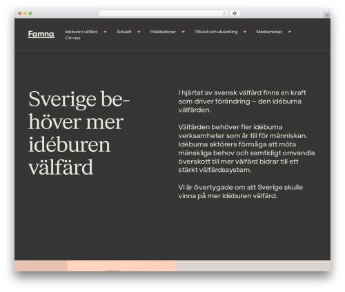 WP template WordPress theme - famna.org