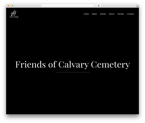 FCC Theme WordPress theme - friendsofcalvarycemetery.org