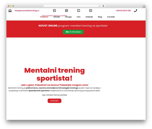 Hello Elementor free WordPress theme - mentalnitrening.rs