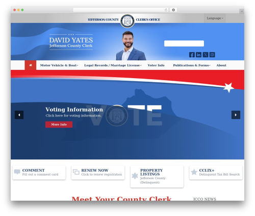 WordPress theme Candidate - jeffersoncountyclerk.org
