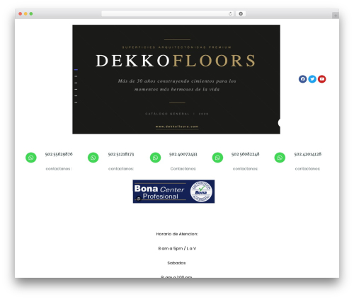 WordPress theme Intoriza - dekkofloors.com