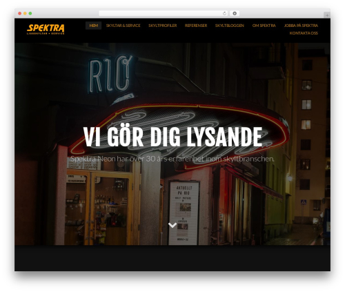 Pl section impulse WordPress plugin - spektraneon.se