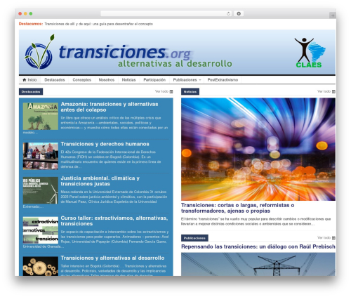 patterns WordPress theme - transiciones.org