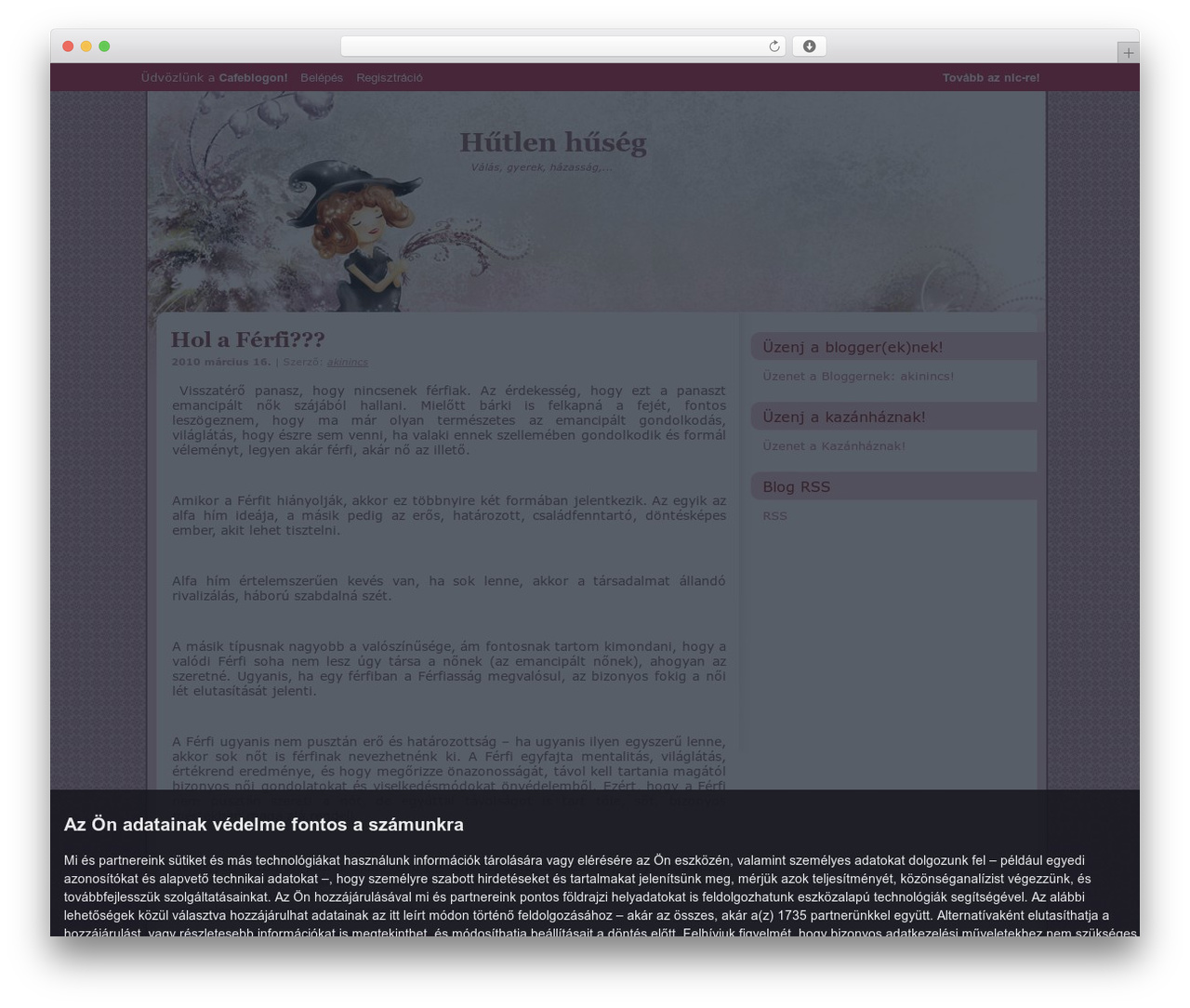 theme WordPress theme - hutlenhuseg.cafeblog.hu
