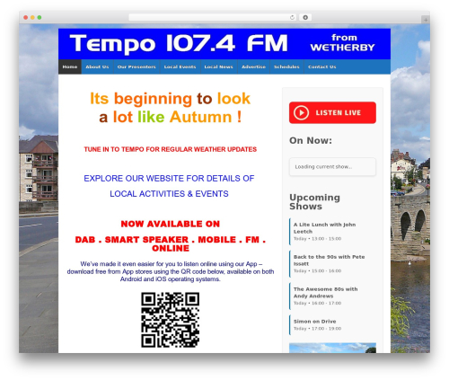 WordPress theme Responsive Pro - tempofm.co.uk