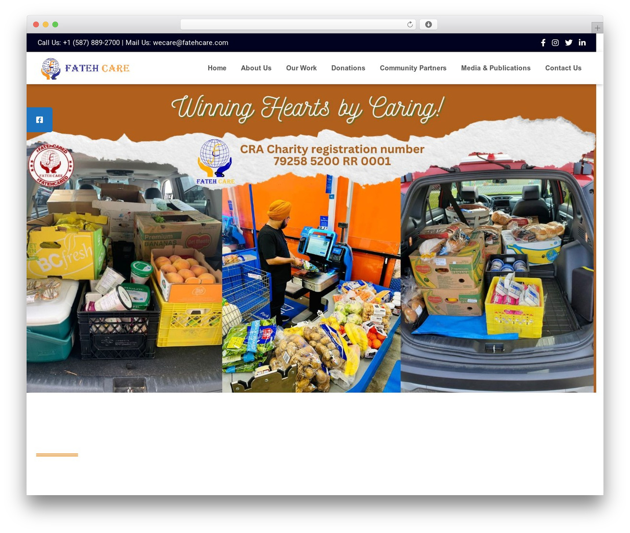 WP theme Hestia - fatehcare.com