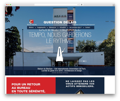 Cherry Framework WordPress theme - tecton.fr