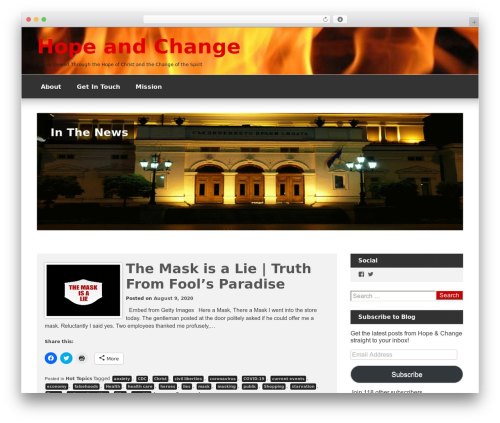 Magazine News WordPress website theme - hopeandchangeministry.org