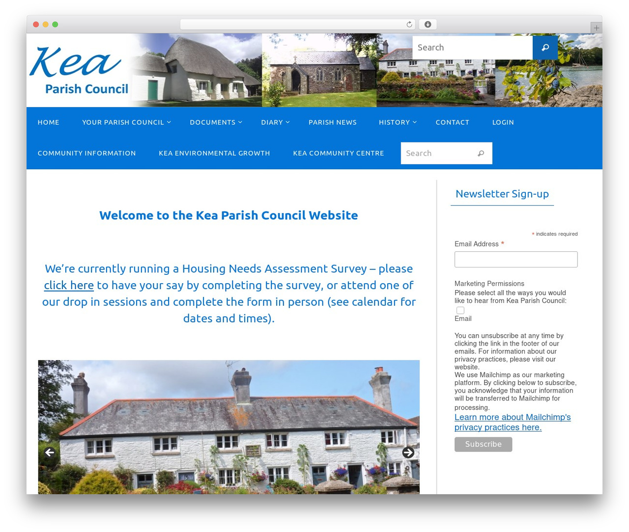 Nirvana WordPress theme - keaparishcouncil.org.uk