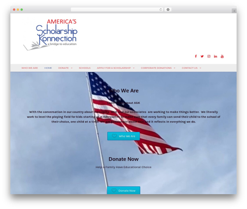 Pharmacy WordPress page theme - askscholarships.org