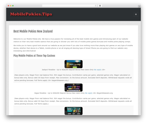 Theme WordPress Looki Lite - mobilepokies.tips